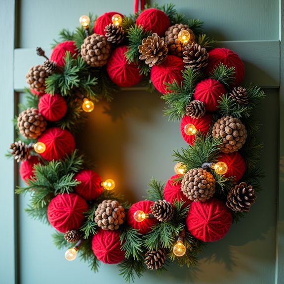 handmade decorative floral wreath