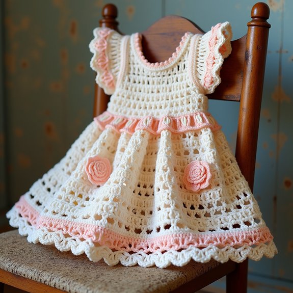 handmade infant crochet dress