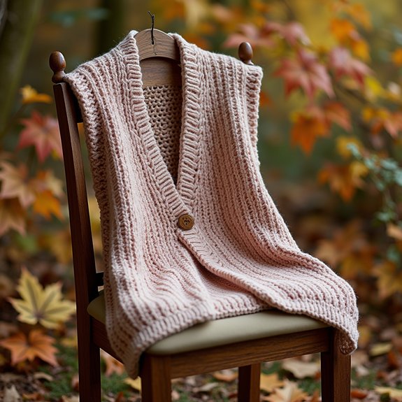 handmade knitted sweater vest