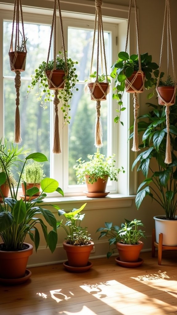 hanging decorative plant holders