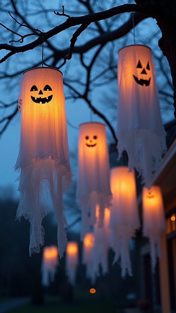 hauntingly lit ethereal lights