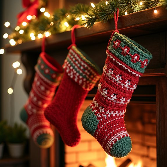 holiday stockings filled cheerfully