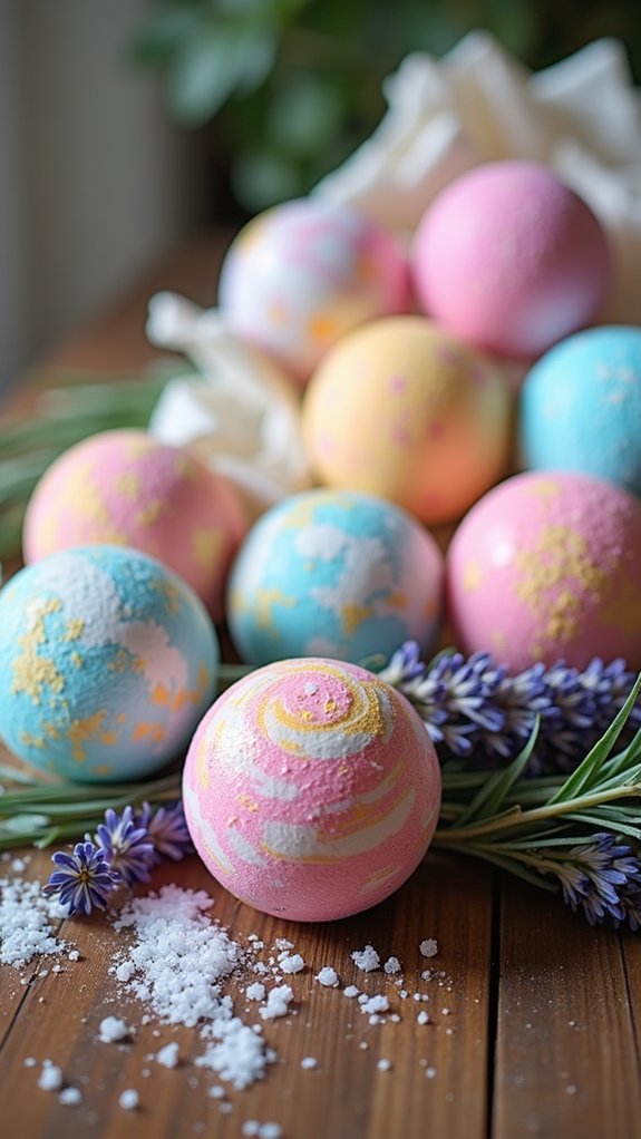 homemade fizzy bath treats