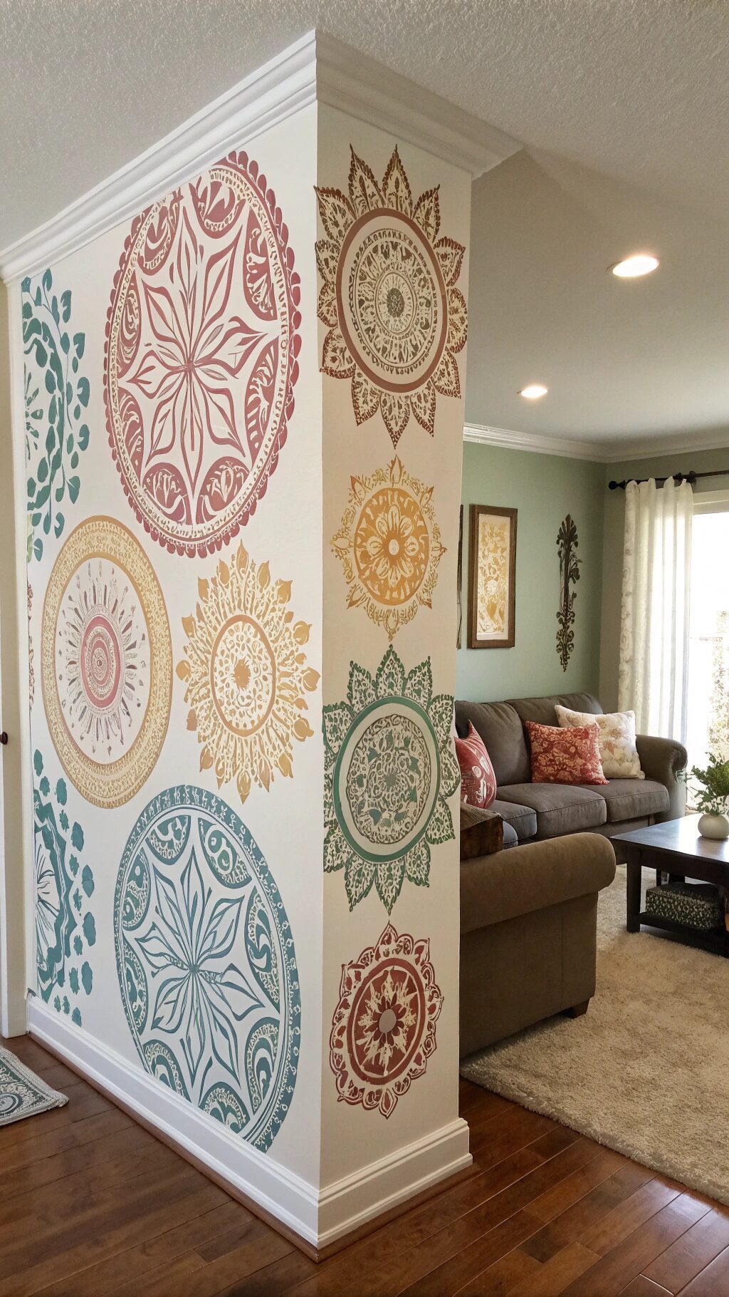 Stenciled Accent Wall