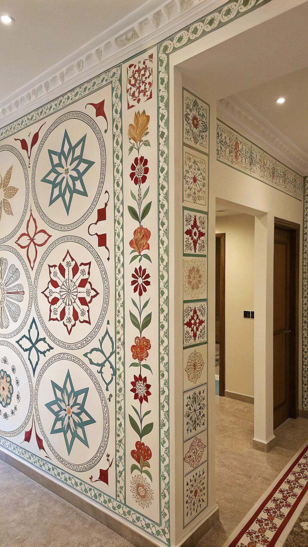 Stenciled Accent Wall