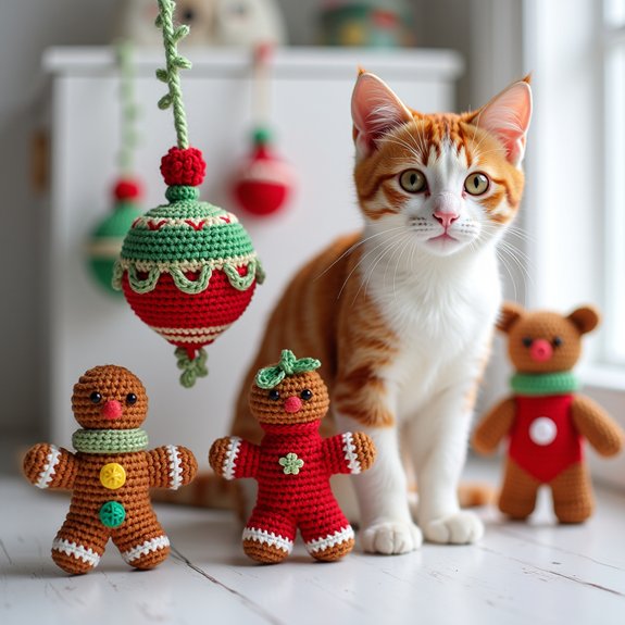 joyful seasonal feline playthings