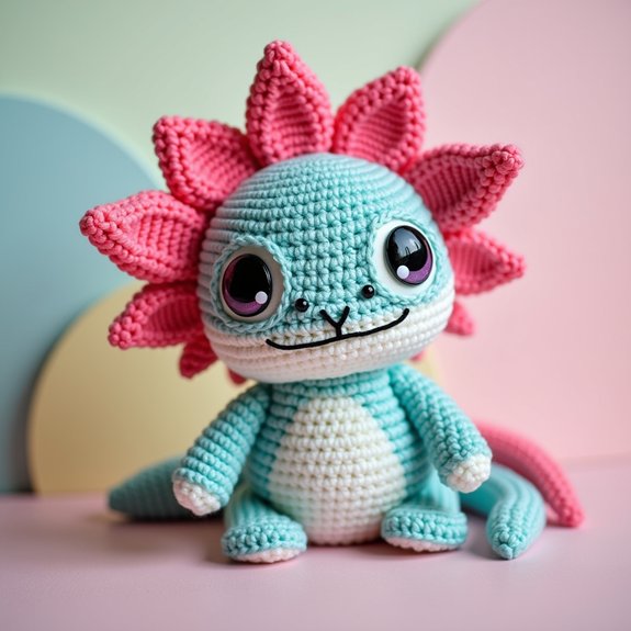 kids axolotl themed hat