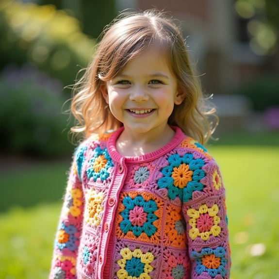 kids crochet cardigan pattern