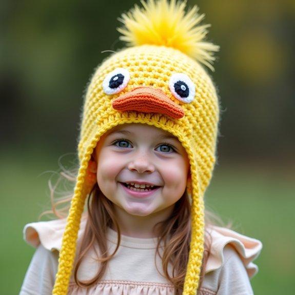 kids cute duck hat