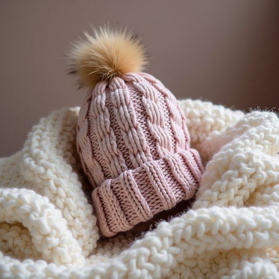 knitted winter hat design