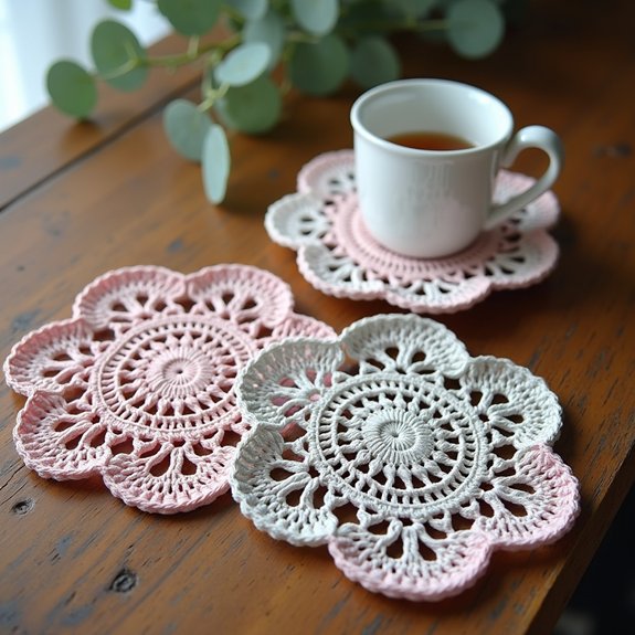 lace coaster for drinks