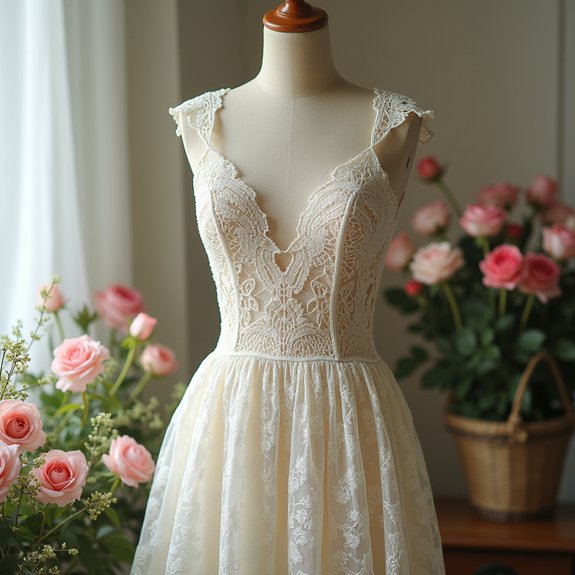 lace crochet vintage dress