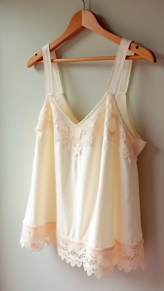 lace trimmed elegant camisole design