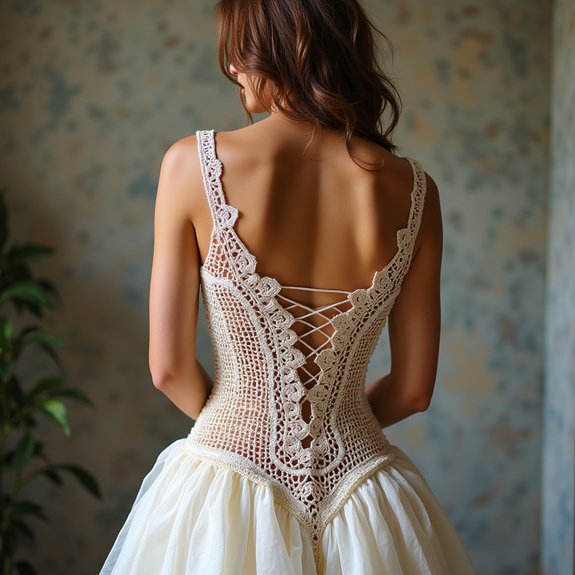 lace up back design