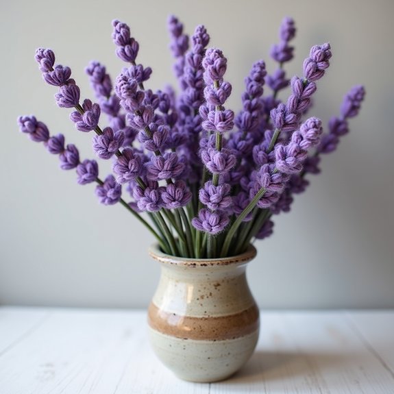 lavender stalks in bloom