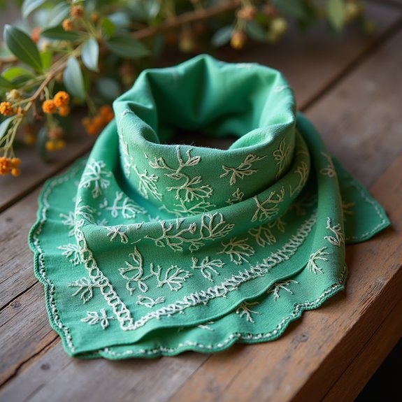 leaf pattern bandana design