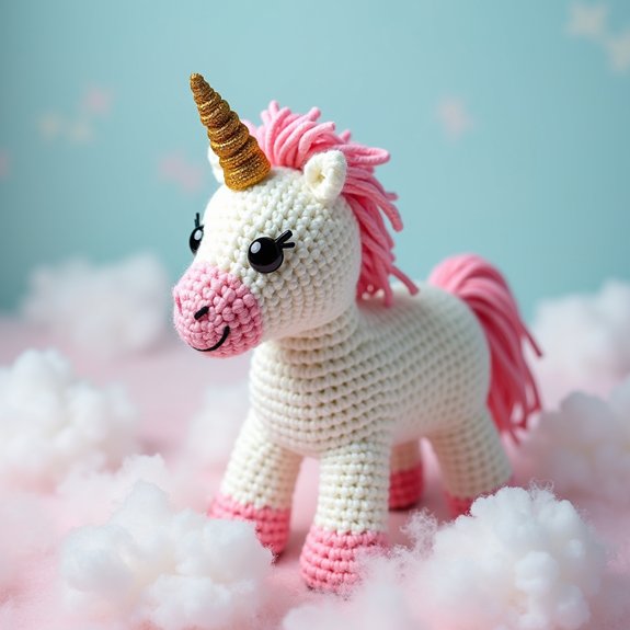 magical crochet unicorn creation