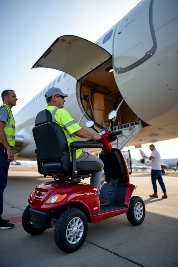 mobility scooter flight storage