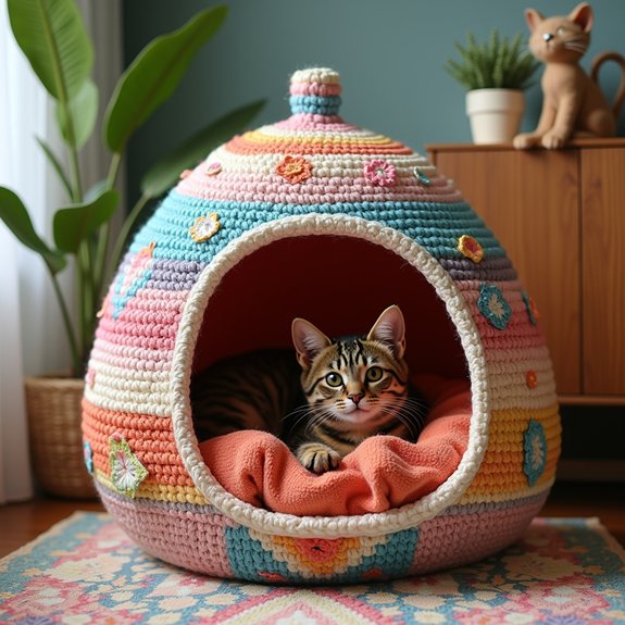 playful and unique cat space