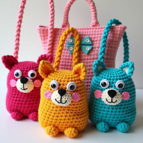 playful animal design purse