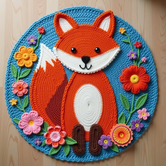 playful animal shaped carpet