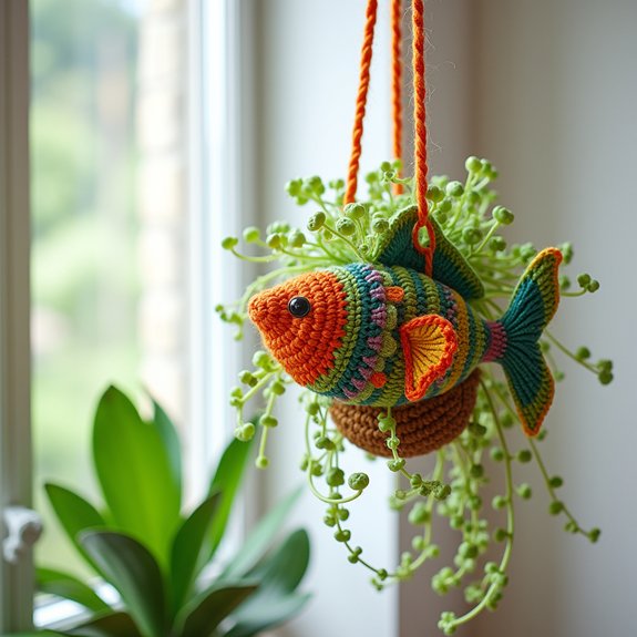 playful aquatic themed planter