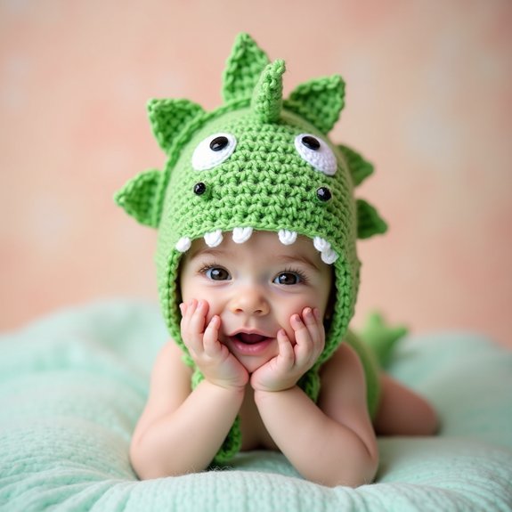 playful dinosaur themed cap