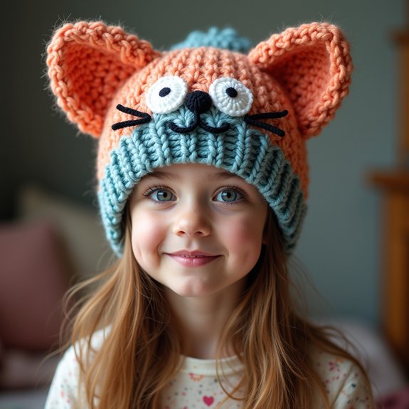 playful feline themed hat