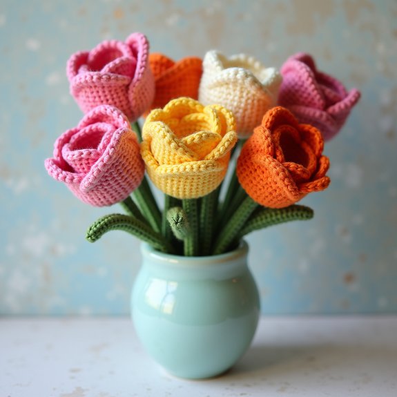 playful floral artwork idea