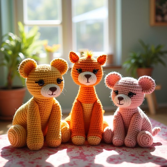 playful knitted animal designs