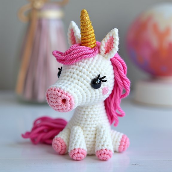 playful magical unicorn bookmark