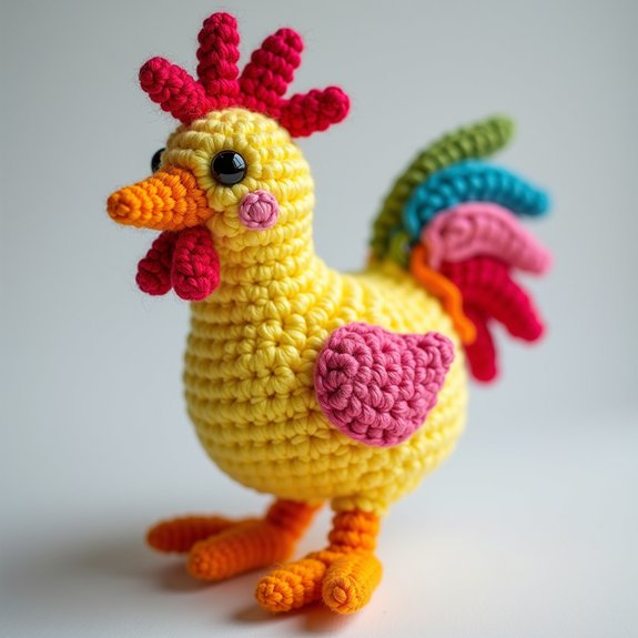 playful poultry accessory charm