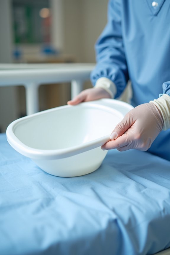 proper bedpan positioning technique