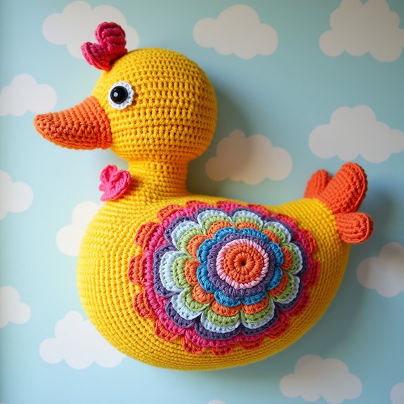 quirky decorative duck art