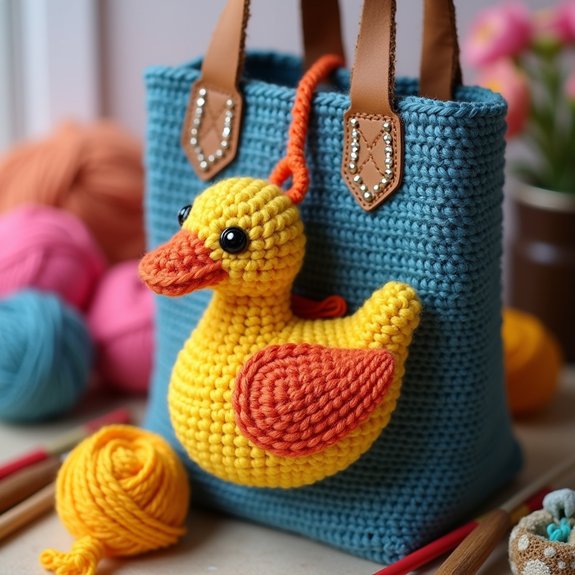 quirky duck shaped accessory charm