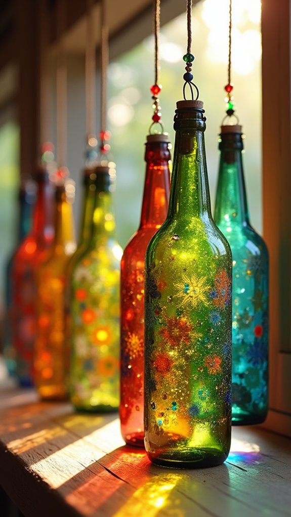 recycled bottle wind chimes