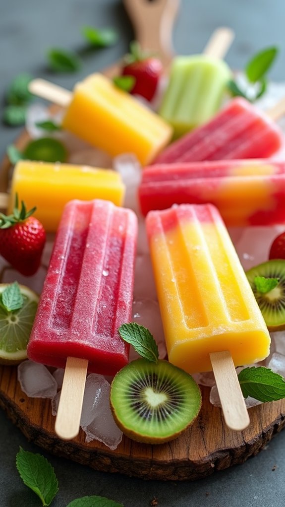 refreshing homemade fruit popsicles