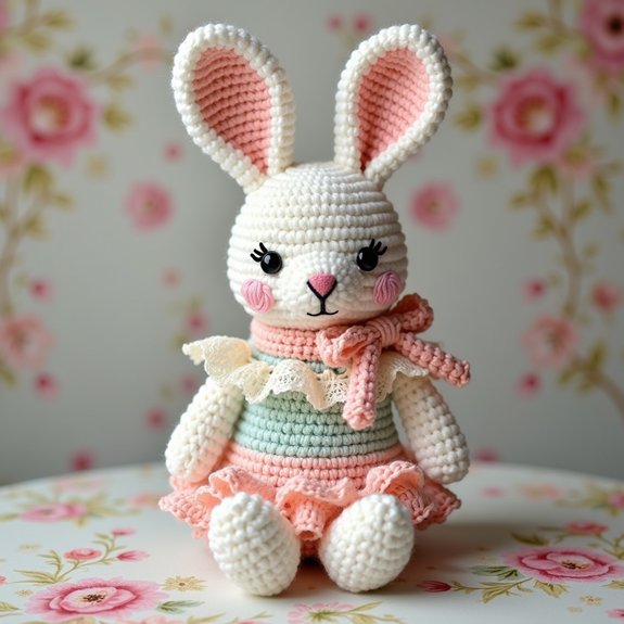 retro themed rabbit decoration