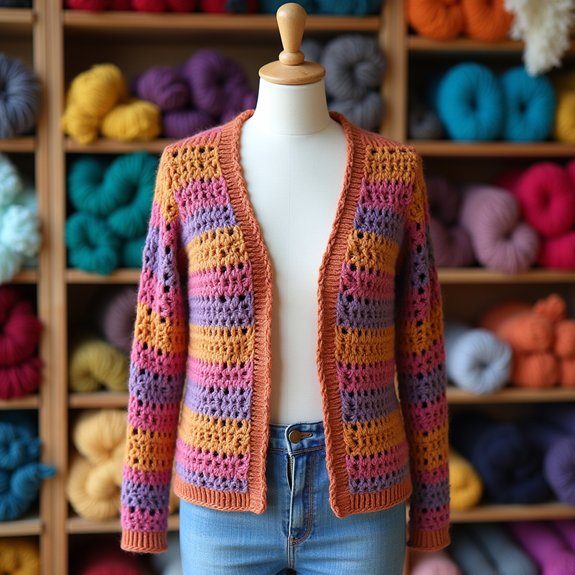 reversible granny square design