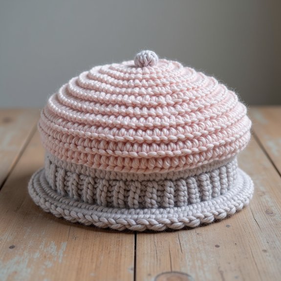 ribbed edge stylish beret
