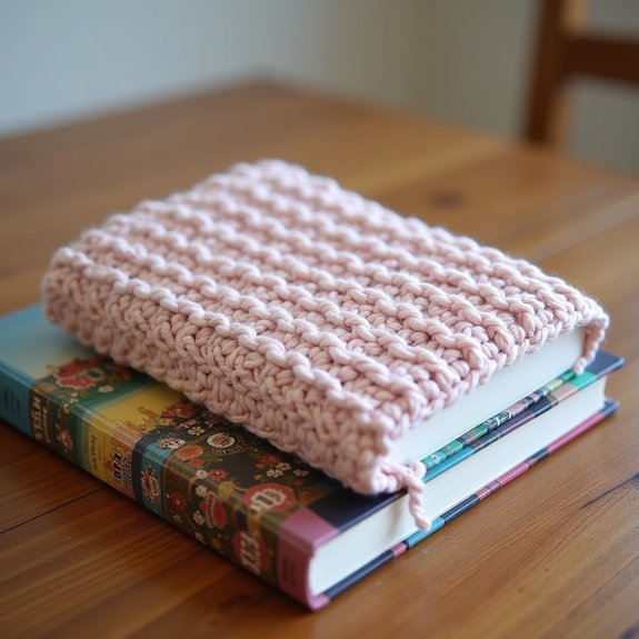 ribbed fabric book protector