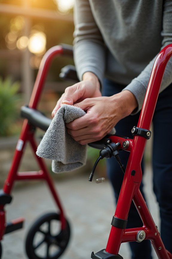 rollator maintenance and care