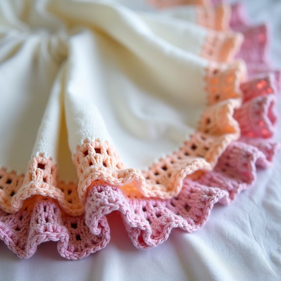 ruffled decorative edge design