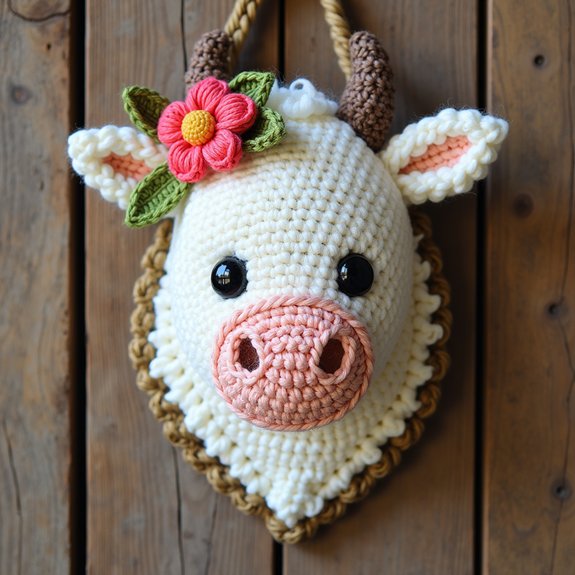 rustic cow wall decor