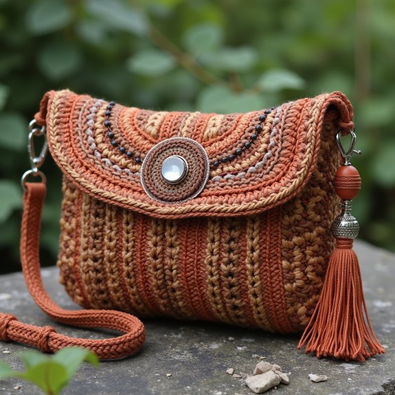 rustic woven clutch design