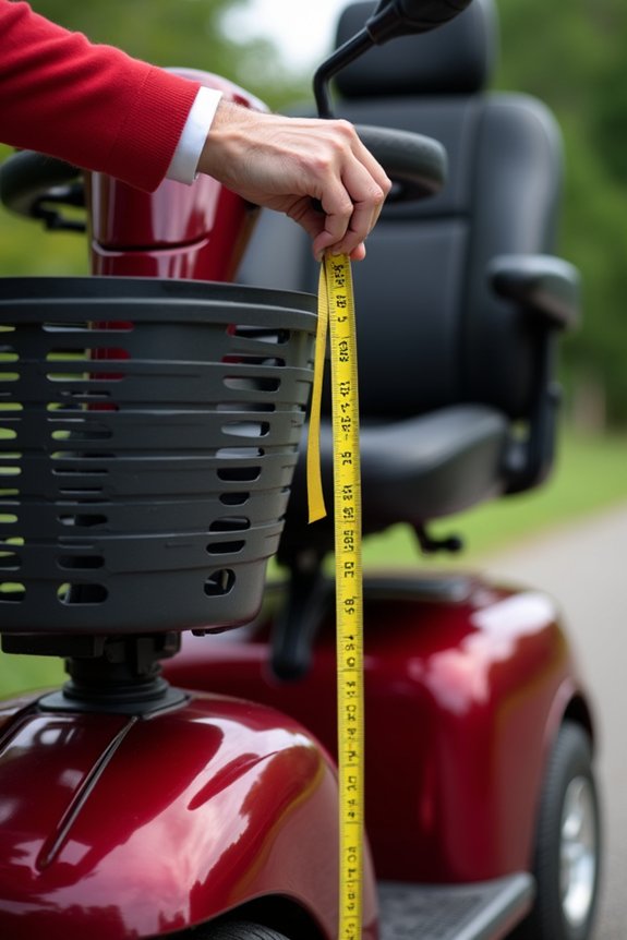 scooter cover size measurement