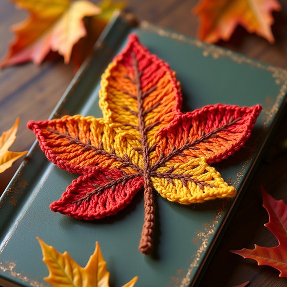 seasonal bookmark design idea
