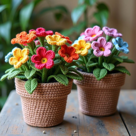 seasonal flower pot design
