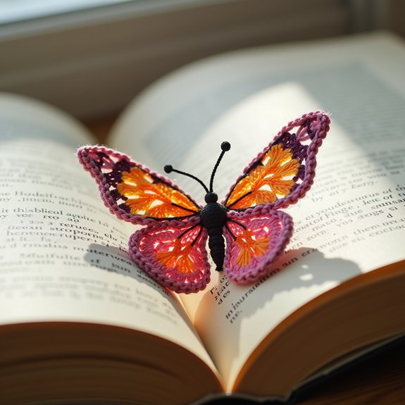 simple butterfly bookmark design