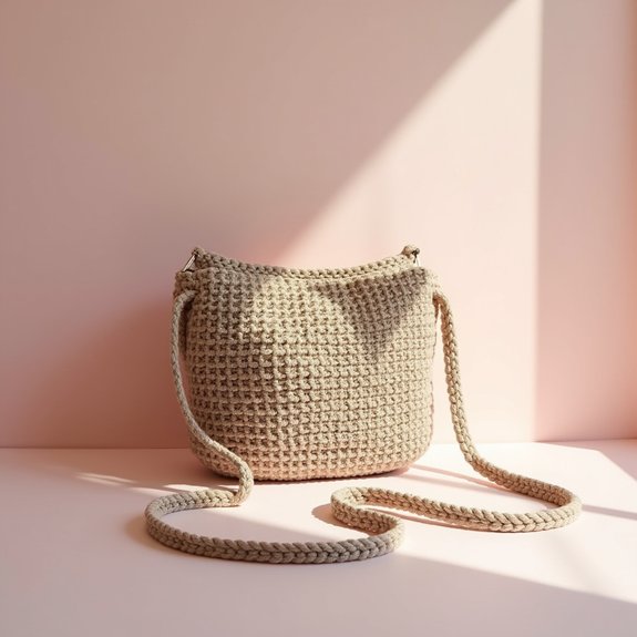 simple crochet crossbody bag